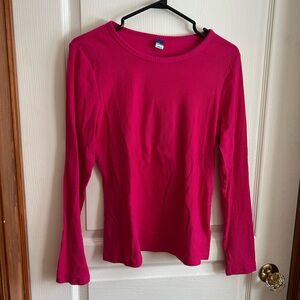 Old Navy Fuchsia Long Sleeve Tee